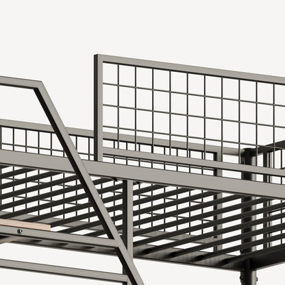Metal Loft Bed With Built - In Charging Station And LED Light - The Sleep Loft - Online Mattress Showroom NYC