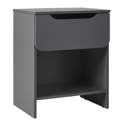 Modern Minimalist 1 Drawer Nightstand With Cubby - The Sleep Loft - Online Mattress Showroom NYC
