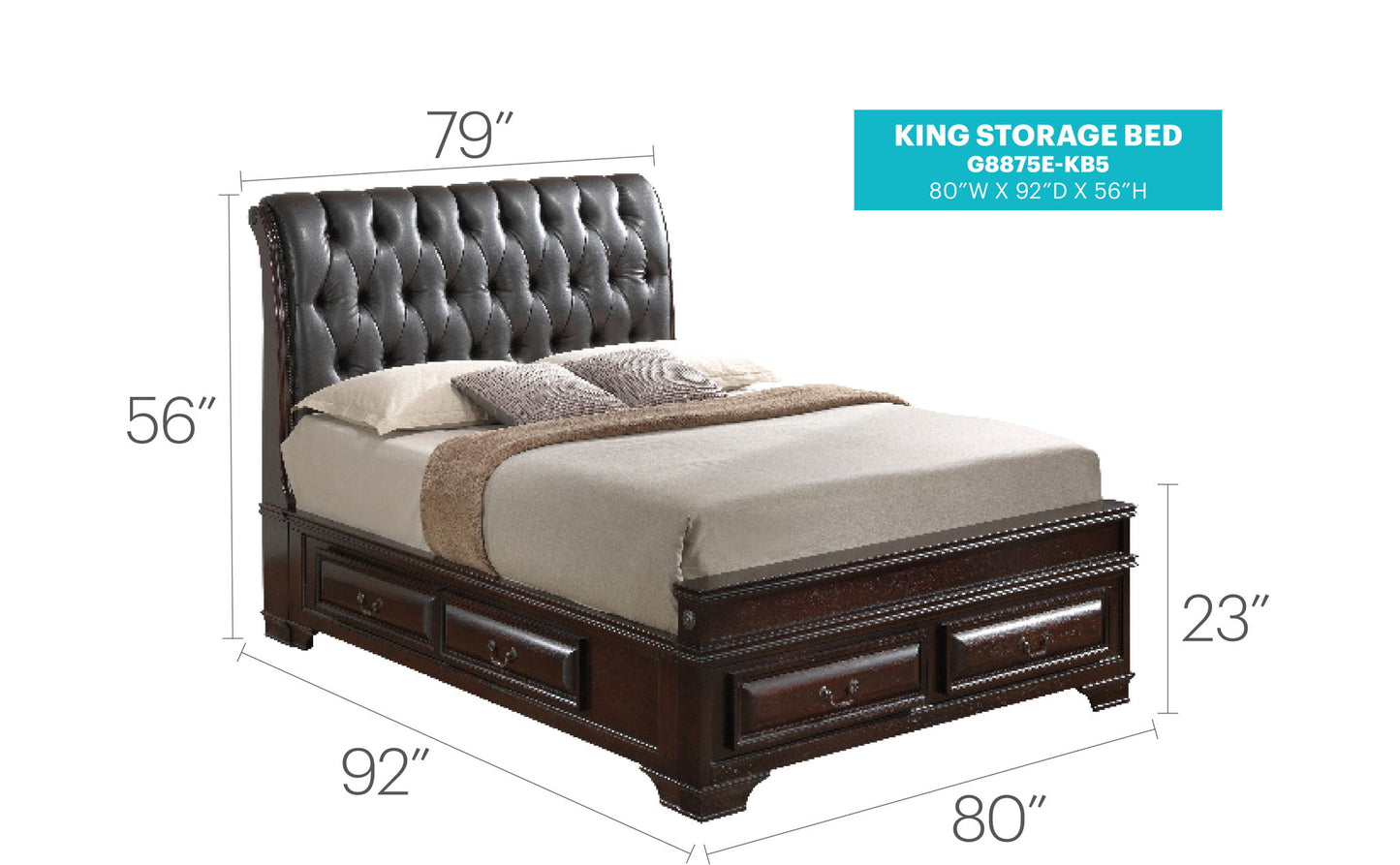 Storage Bed Elegant Transitional - The Sleep Loft - Online Mattress Showroom NYC