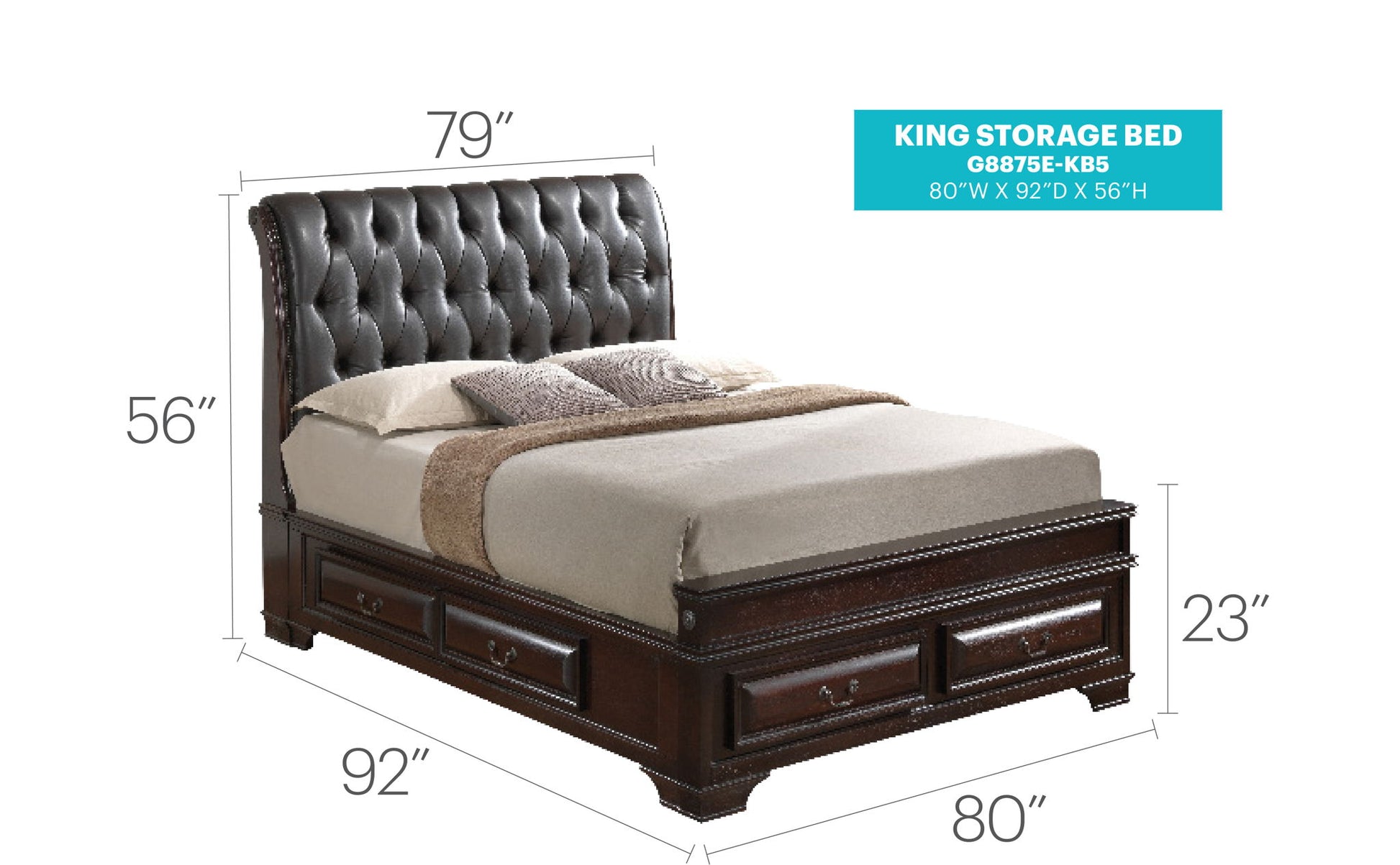 Storage Bed Elegant Transitional - The Sleep Loft - Online Mattress Showroom NYC