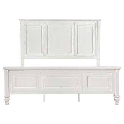 Chelema - Eastern King Panel Bed - Cream White - The Sleep Loft - Online Mattress Showroom NYC