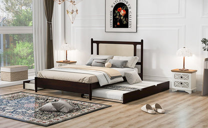 Platform Bed With 2 Big Drawers & Trundle - The Sleep Loft - Online Mattress Showroom NYC
