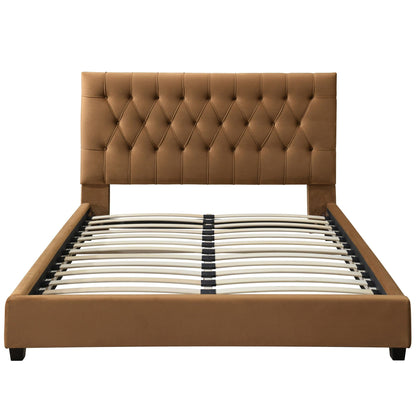Donald - Mid-Century Modern Upholstered Platform Bed - The Sleep Loft - Online Mattress Showroom NYC