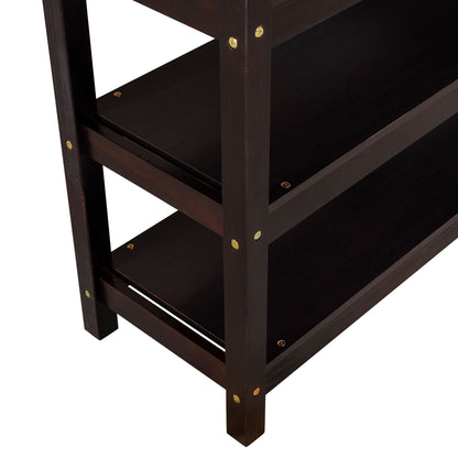 Loft Bed With Storage Shelves And Under Bed Desk - The Sleep Loft - Online Mattress Showroom NYC