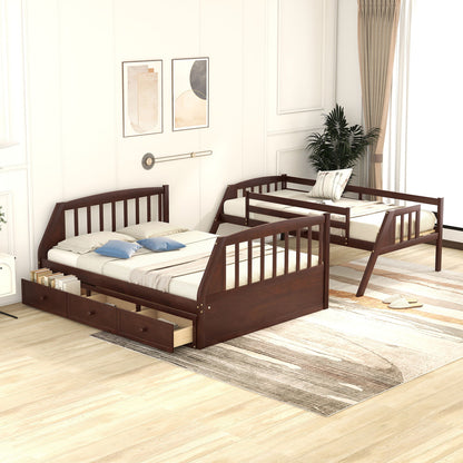 Bunk Bed With Drawers, Ladder And Storage Staircase - The Sleep Loft - Online Mattress Showroom NYC