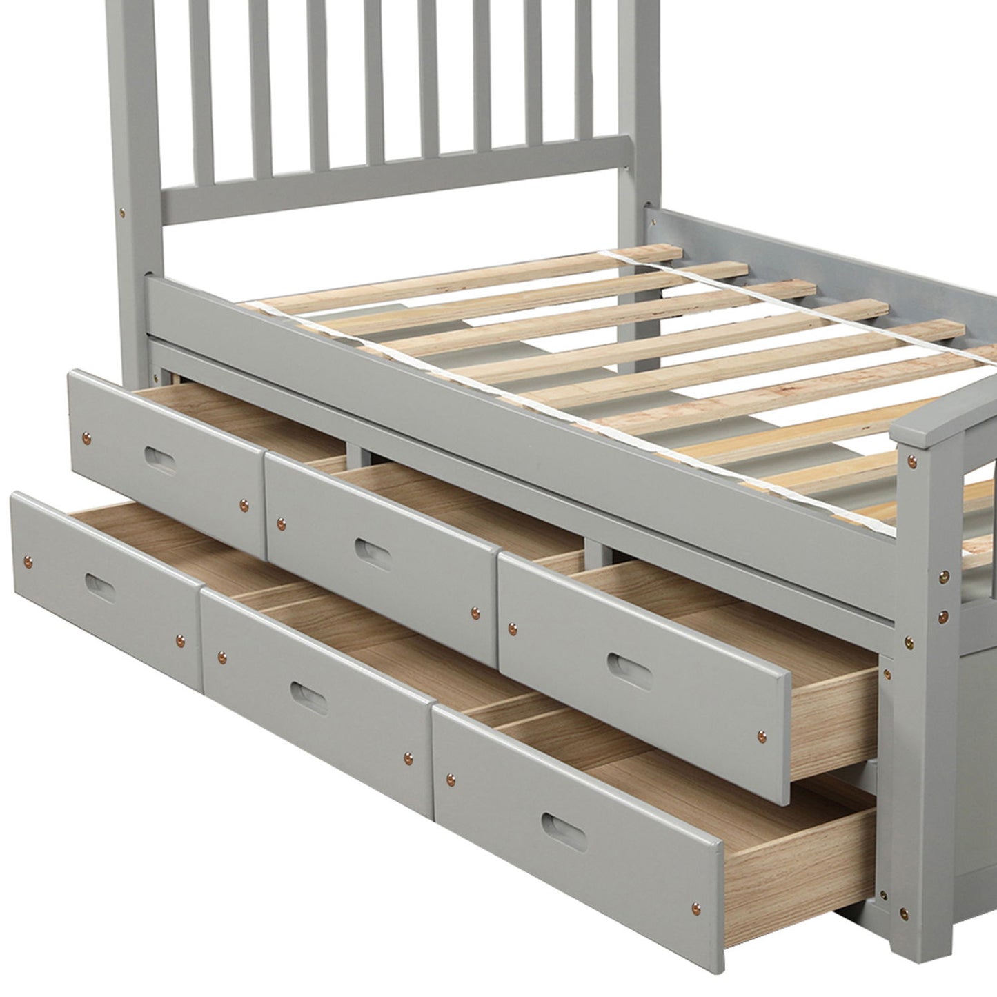 Platform Storage Bed Solid Wood Bed With 6 Drawers - The Sleep Loft - Online Mattress Showroom NYC