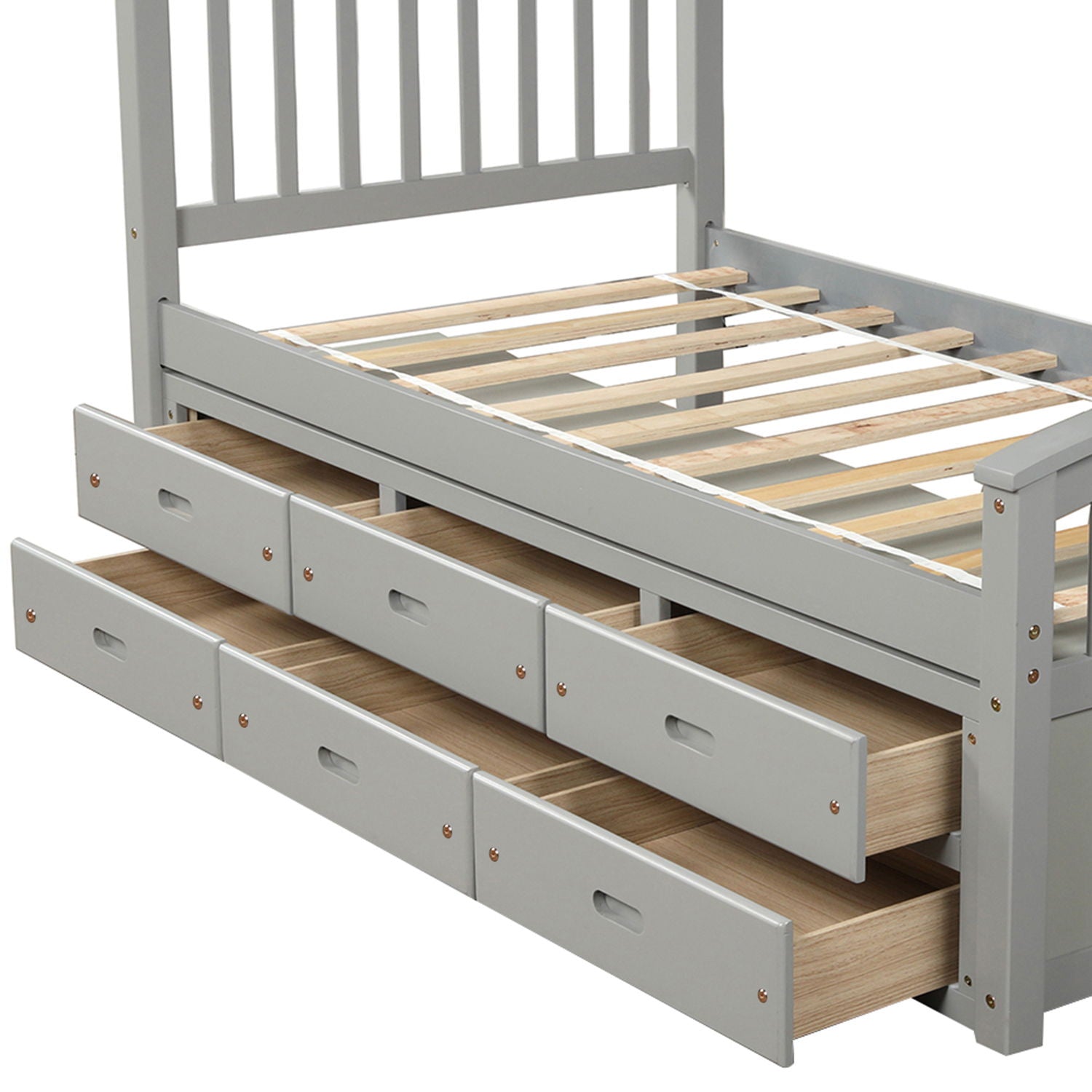 Platform Storage Bed Solid Wood Bed With 6 Drawers - The Sleep Loft - Online Mattress Showroom NYC