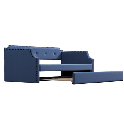 Upholstered Daybed With Trundle - The Sleep Loft - Online Mattress Showroom NYC