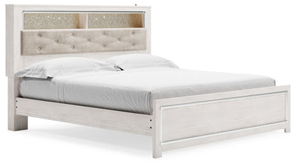 Altyra - King Bookcase Panel Bed - White - The Sleep Loft - Online Mattress Showroom NYC