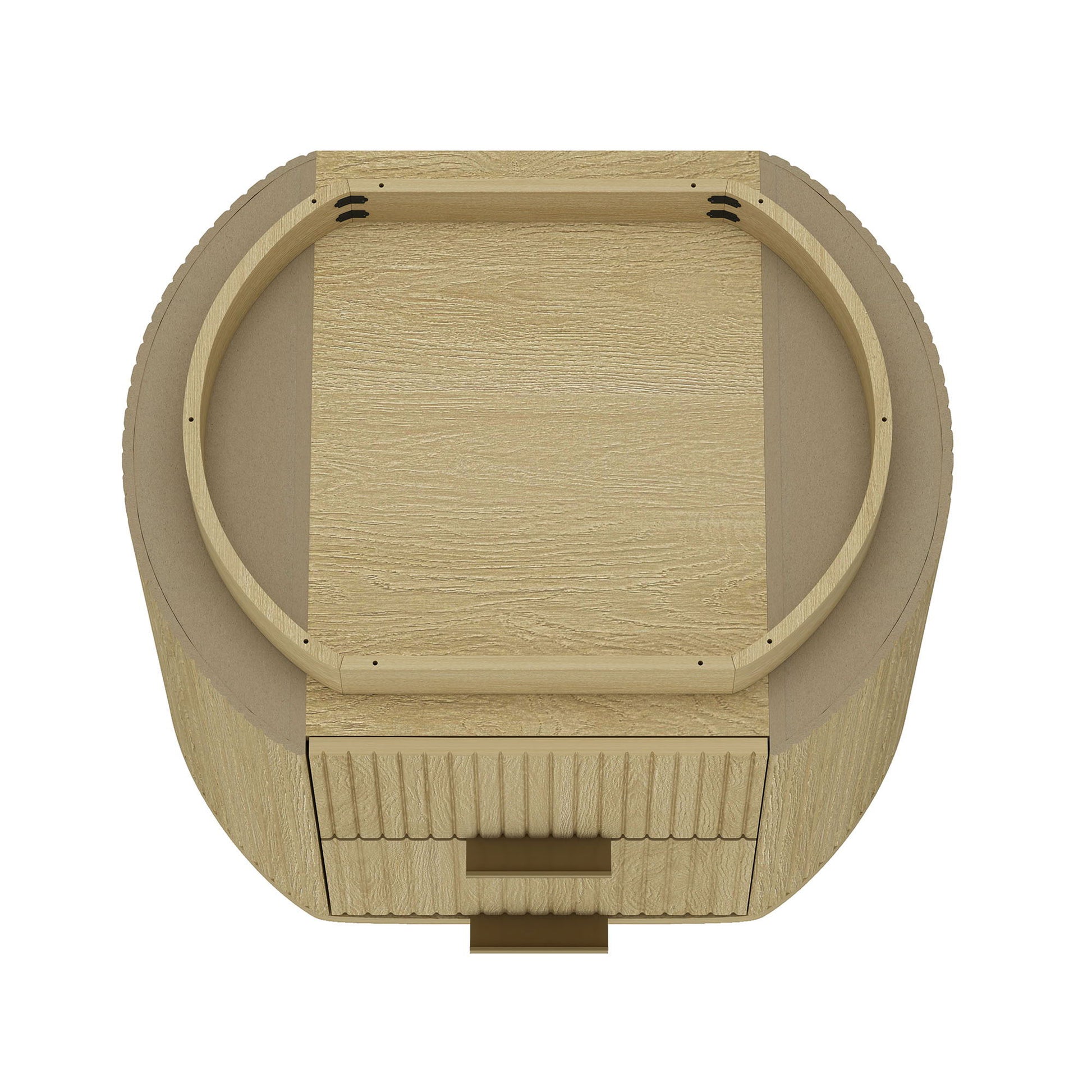 Olivia - Nightstand & 2 Drawers - Oak - The Sleep Loft - Online Mattress Showroom NYC