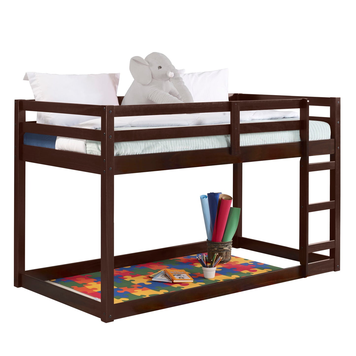 Gaston - Twin Loft Bed - Espresso - The Sleep Loft - Online Mattress Showroom NYC