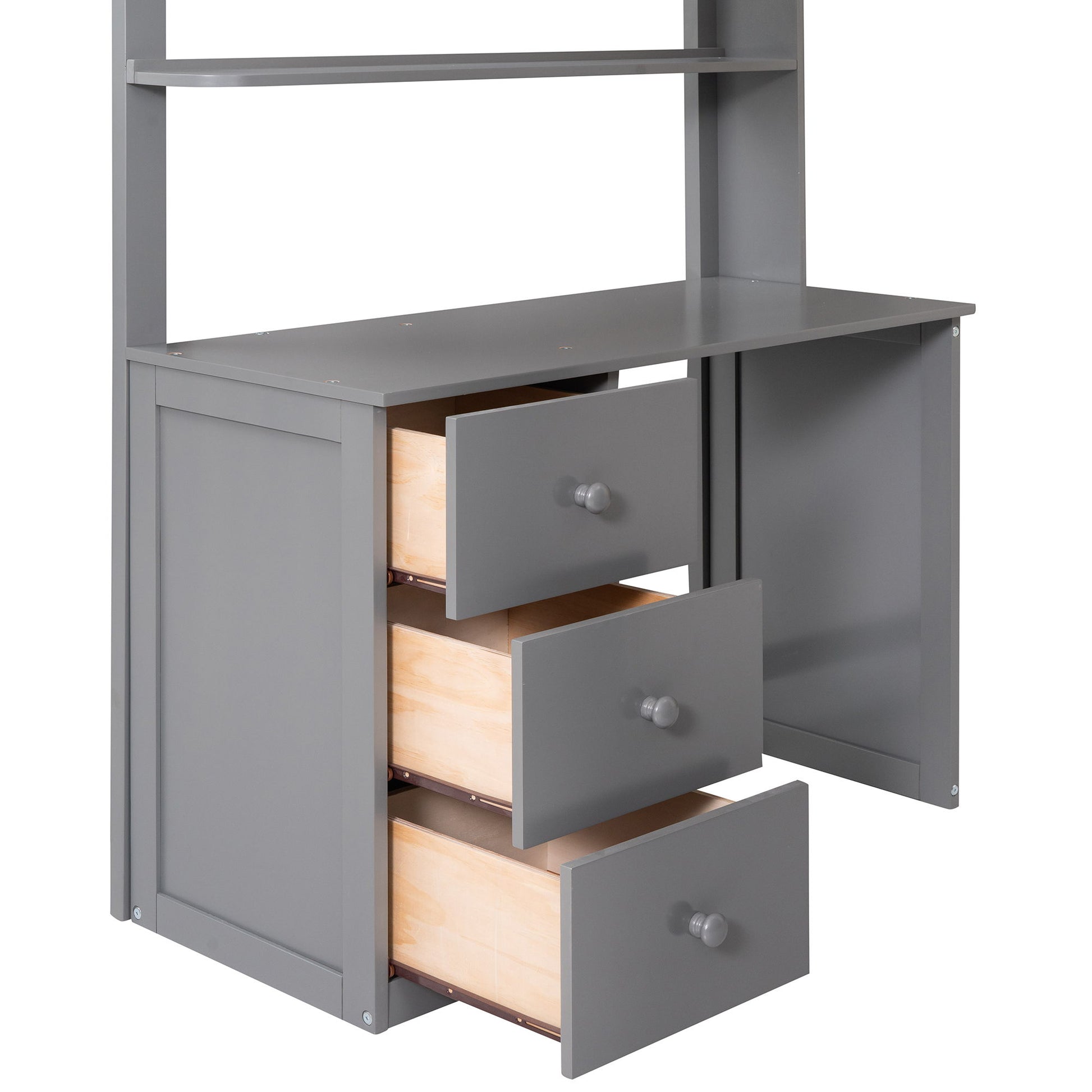 Loft Bed With Drawers, Desk, And Wardrobe - The Sleep Loft - Online Mattress Showroom NYC