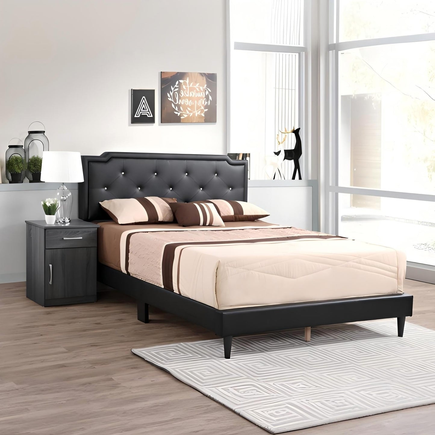 Button Tufted Bed Charming For Cozy Spaces - The Sleep Loft - Online Mattress Showroom NYC