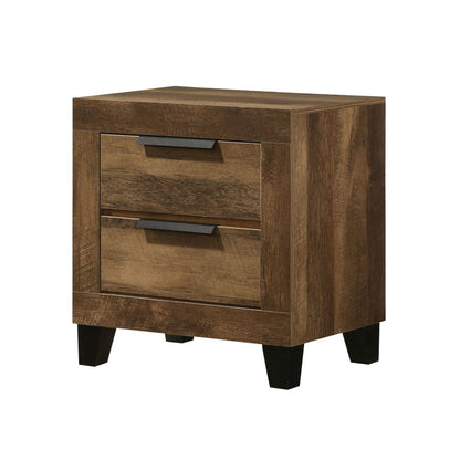 Morales - Rustic Nightstand - Oak - The Sleep Loft - Online Mattress Showroom NYC