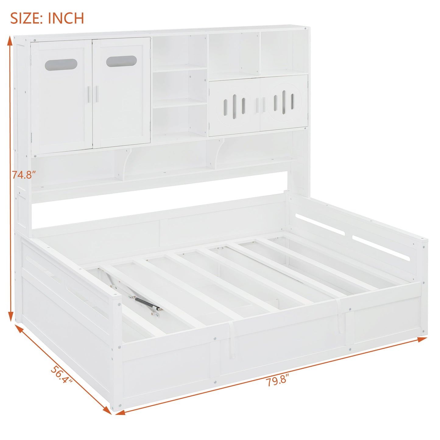 Daybed With All-In-One Cabinet And Shelf - The Sleep Loft - Online Mattress Showroom NYC