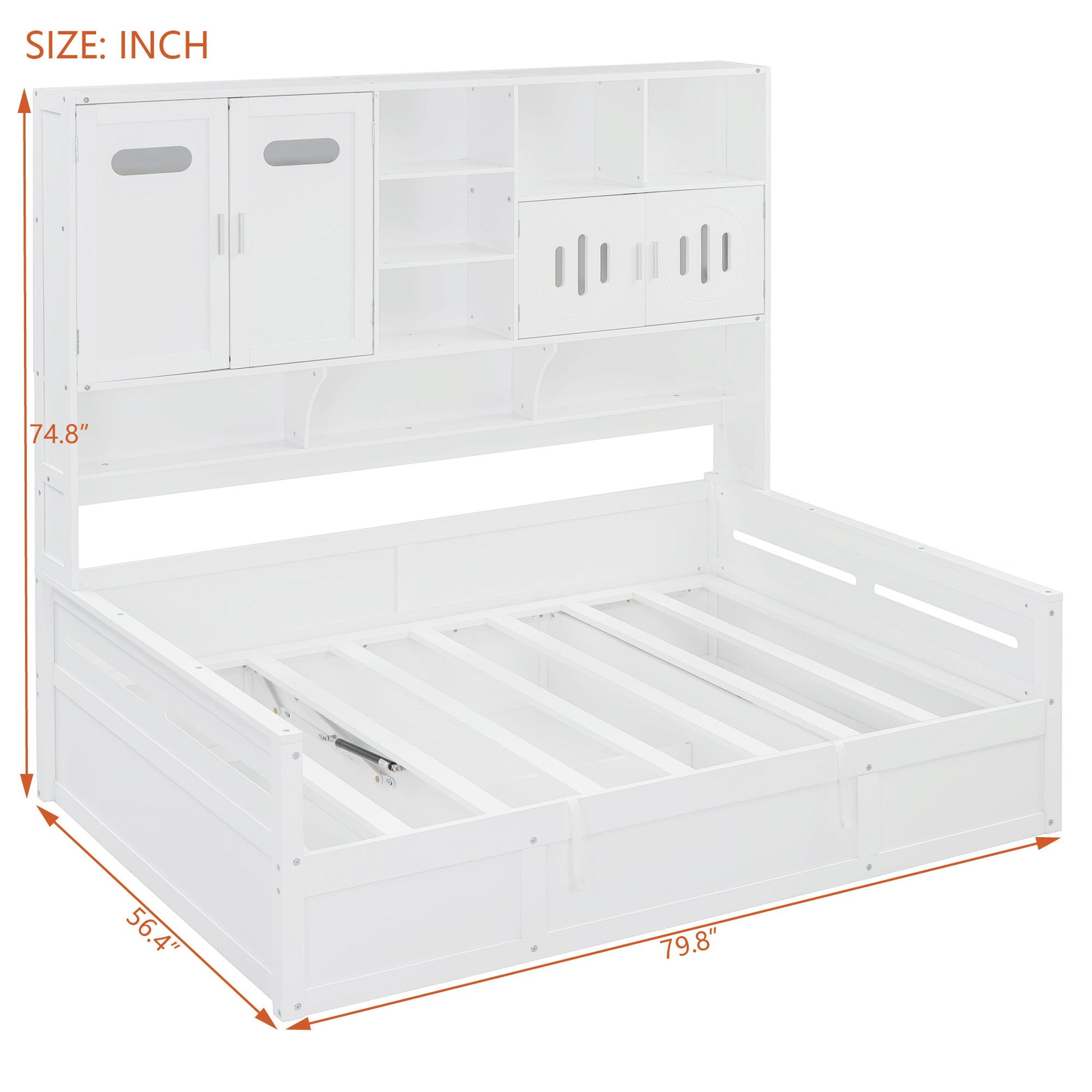 Daybed With All-In-One Cabinet And Shelf - The Sleep Loft - Online Mattress Showroom NYC