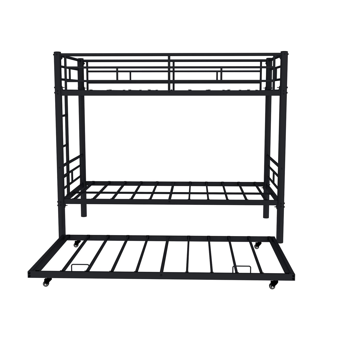 Metal Bunk Bed For Kids, Convertible Bedframe With Ladders & Guardrail - The Sleep Loft - Online Mattress Showroom NYC