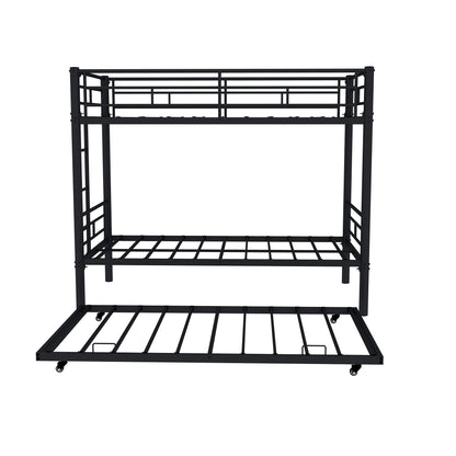 Metal Bunk Bed For Kids, Convertible Bedframe With Ladders & Guardrail - The Sleep Loft - Online Mattress Showroom NYC