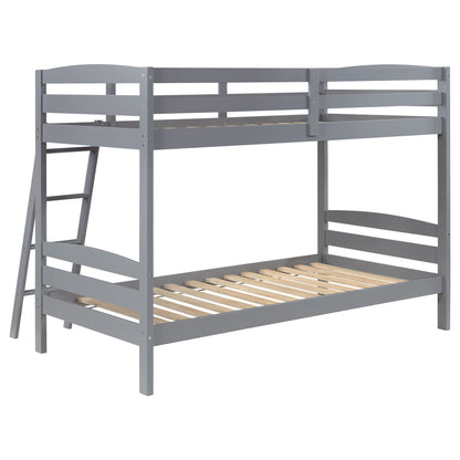 Kerr - Twin Over Twin Bunk Bed - Gray - The Sleep Loft - Online Mattress Showroom NYC
