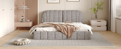 Elegant Design Upholstered Platform Bed - The Sleep Loft - Online Mattress Showroom NYC