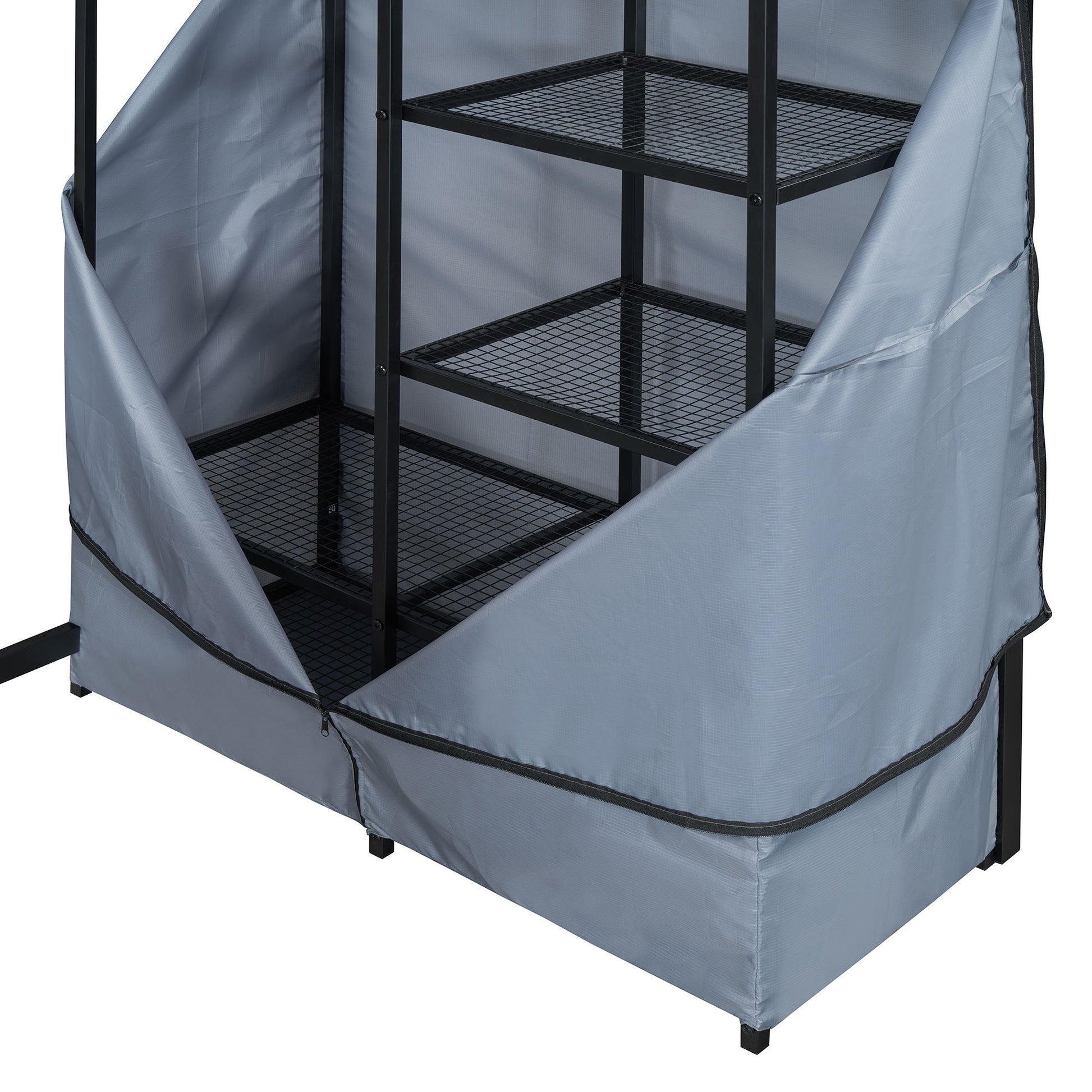 Loft Bed With Desk, Shelves, Power Outlet, LED Light And Wardrobe - The Sleep Loft - Online Mattress Showroom NYC