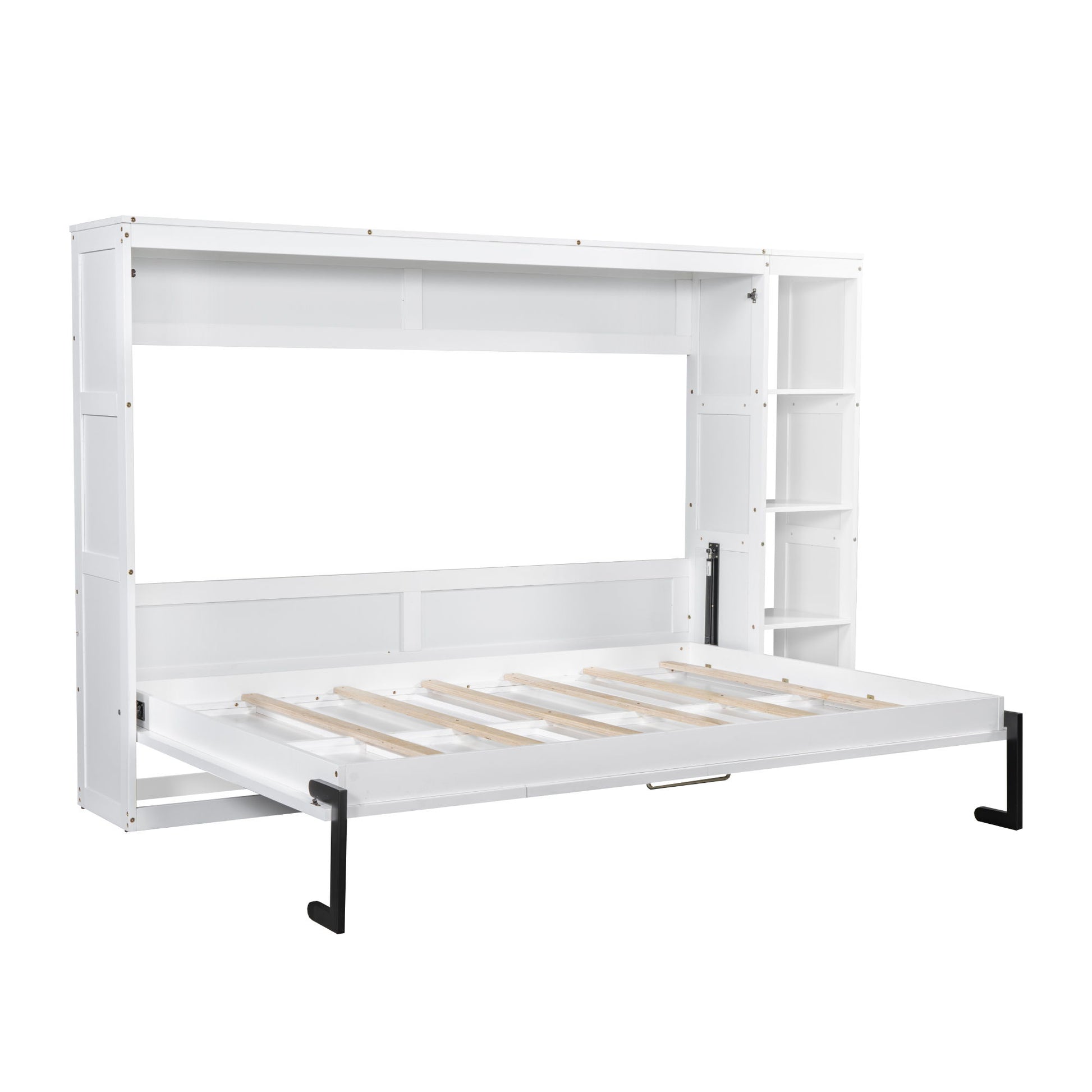 Murphy Bed With Bookshelf And Storage - The Sleep Loft - Online Mattress Showroom NYC