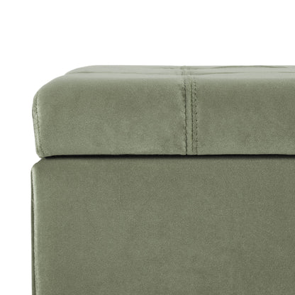 Wendover - Elegant Tufted Storage Bench With Lift-Up Top And Birch Wood Legs - The Sleep Loft - Online Mattress Showroom NYC