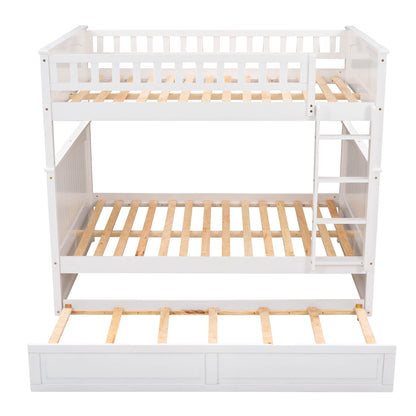 Bunk Bed With Twin Size Trundle, Guardrails - The Sleep Loft - Online Mattress Showroom NYC