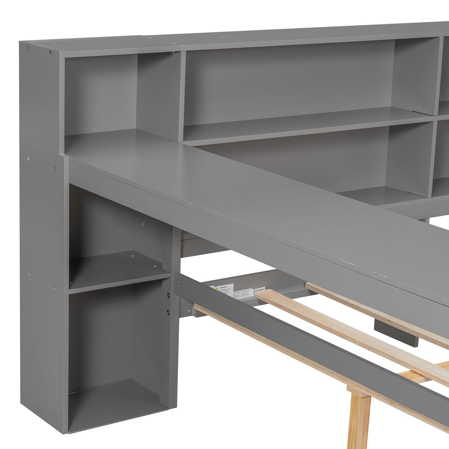 Platform Bed With Storage Shelves, Drawers, Charging Station, LED, Desk - The Sleep Loft - Online Mattress Showroom NYC