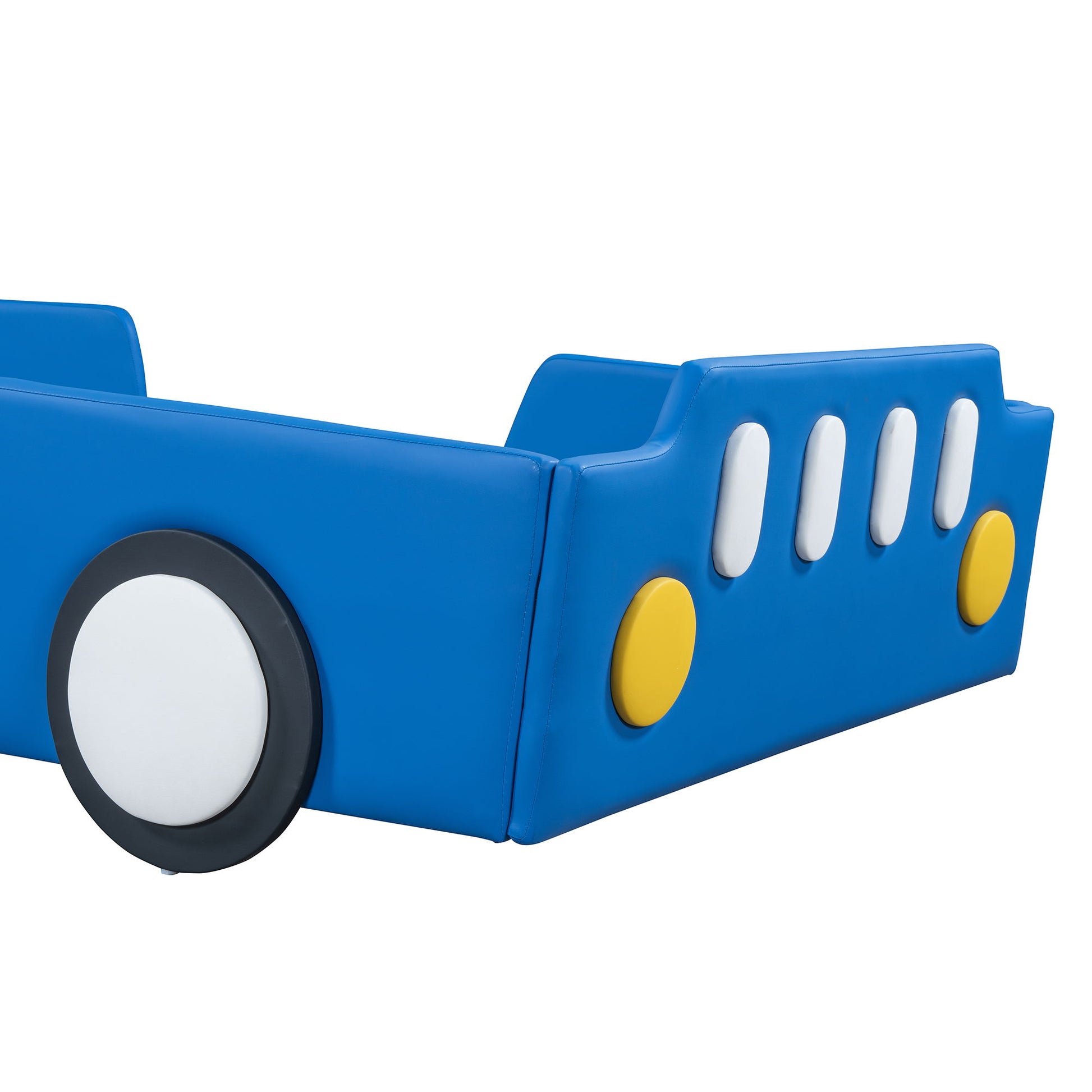 Race Car Shaped Platform Bed With Wheels - The Sleep Loft - Online Mattress Showroom NYC