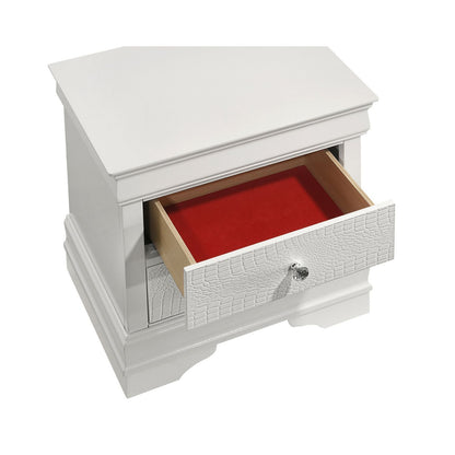 Blaze - 2 Drawer Modern Nightstand - The Sleep Loft - Online Mattress Showroom NYC
