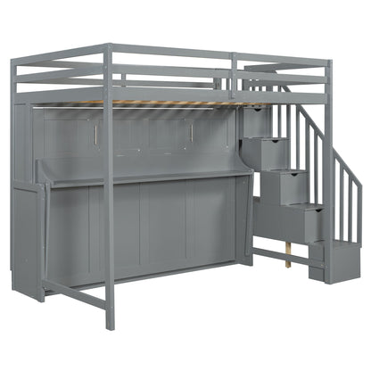 Murphy Bed With Smart Hydraulic System And Desk Design - The Sleep Loft - Online Mattress Showroom NYC