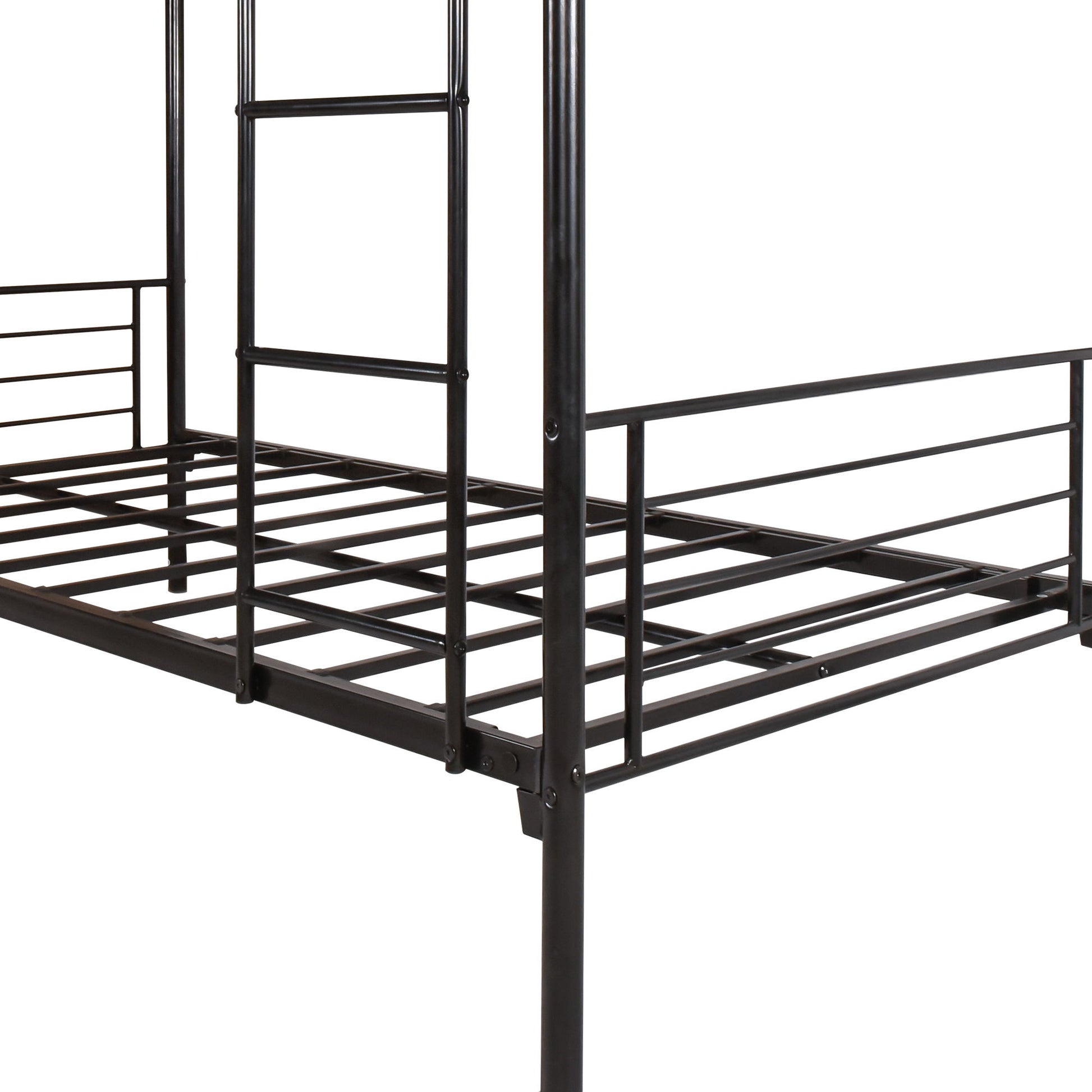 Space Saving Bunk Bed With Metal Frame And Ladder - The Sleep Loft - Online Mattress Showroom NYC