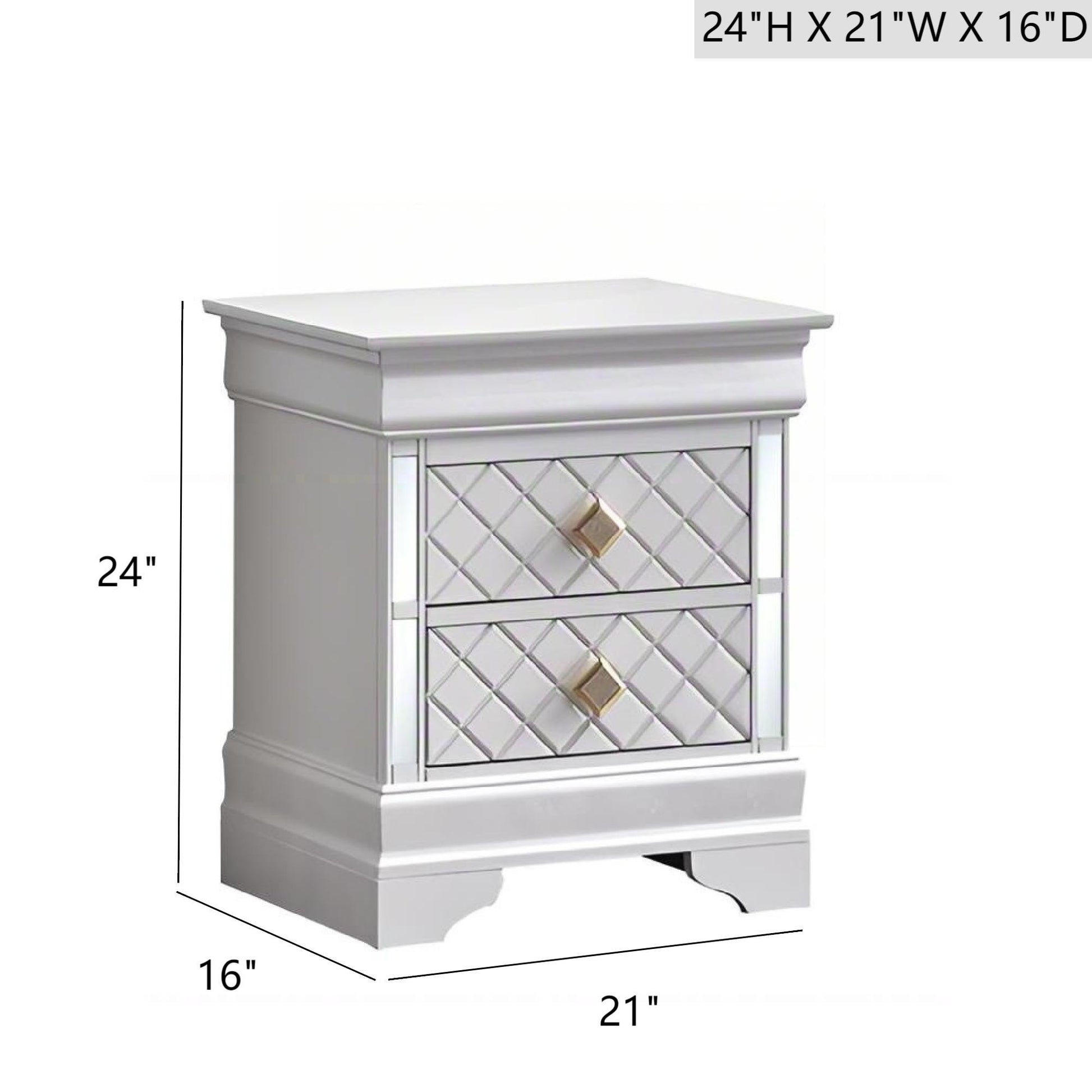 Verona - Nightstand - The Sleep Loft - Online Mattress Showroom NYC
