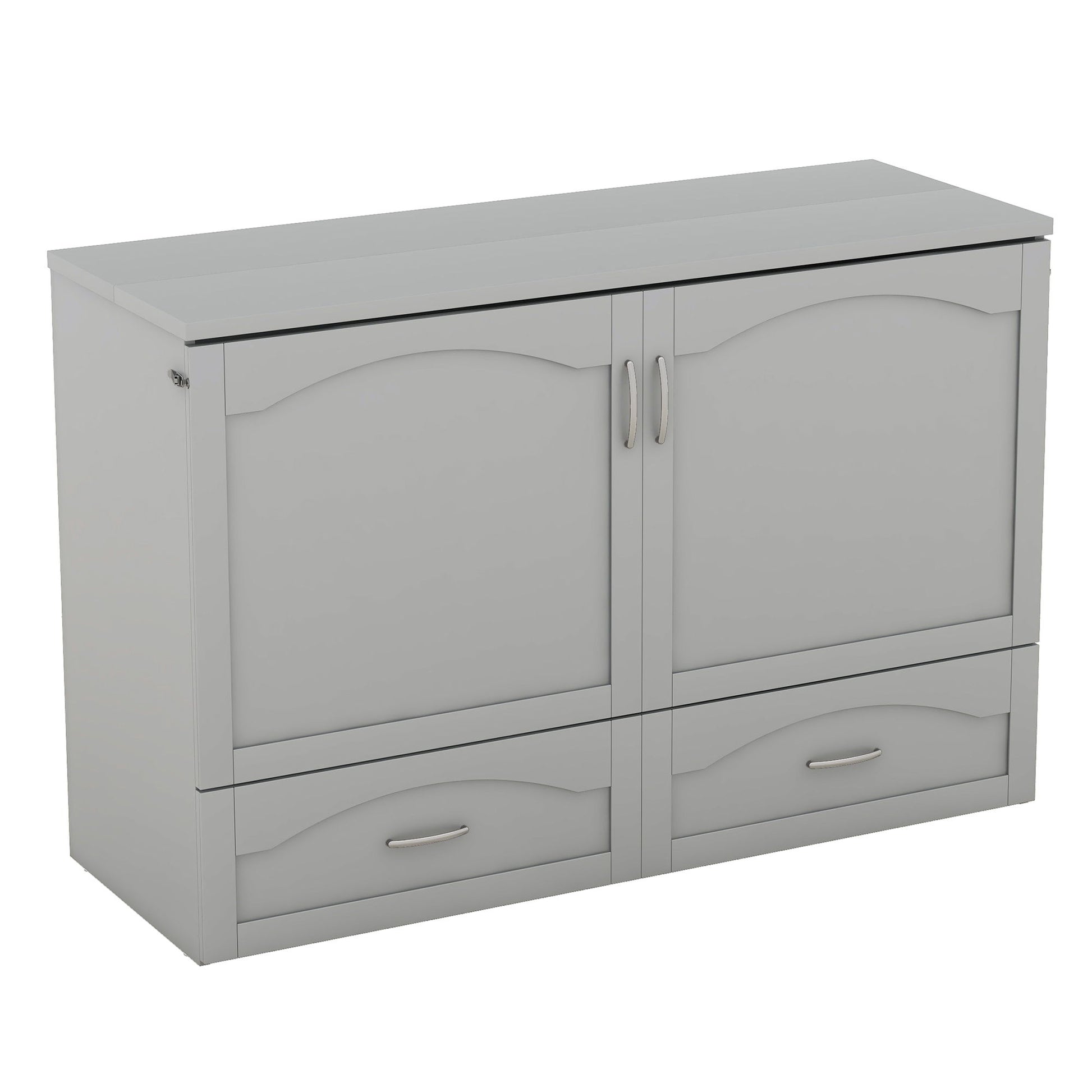 Murphy Wall Bed With Drawer And A Set Of Sockets & USB Ports, Pulley Structure Design - The Sleep Loft - Online Mattress Showroom NYC