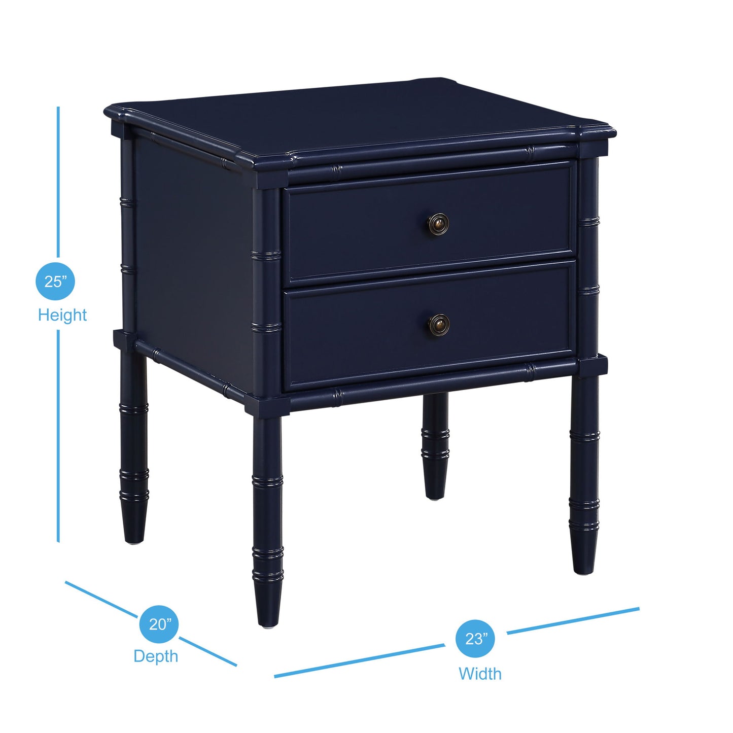 Emmett - 2 Drawer Nightstand - The Sleep Loft - Online Mattress Showroom NYC