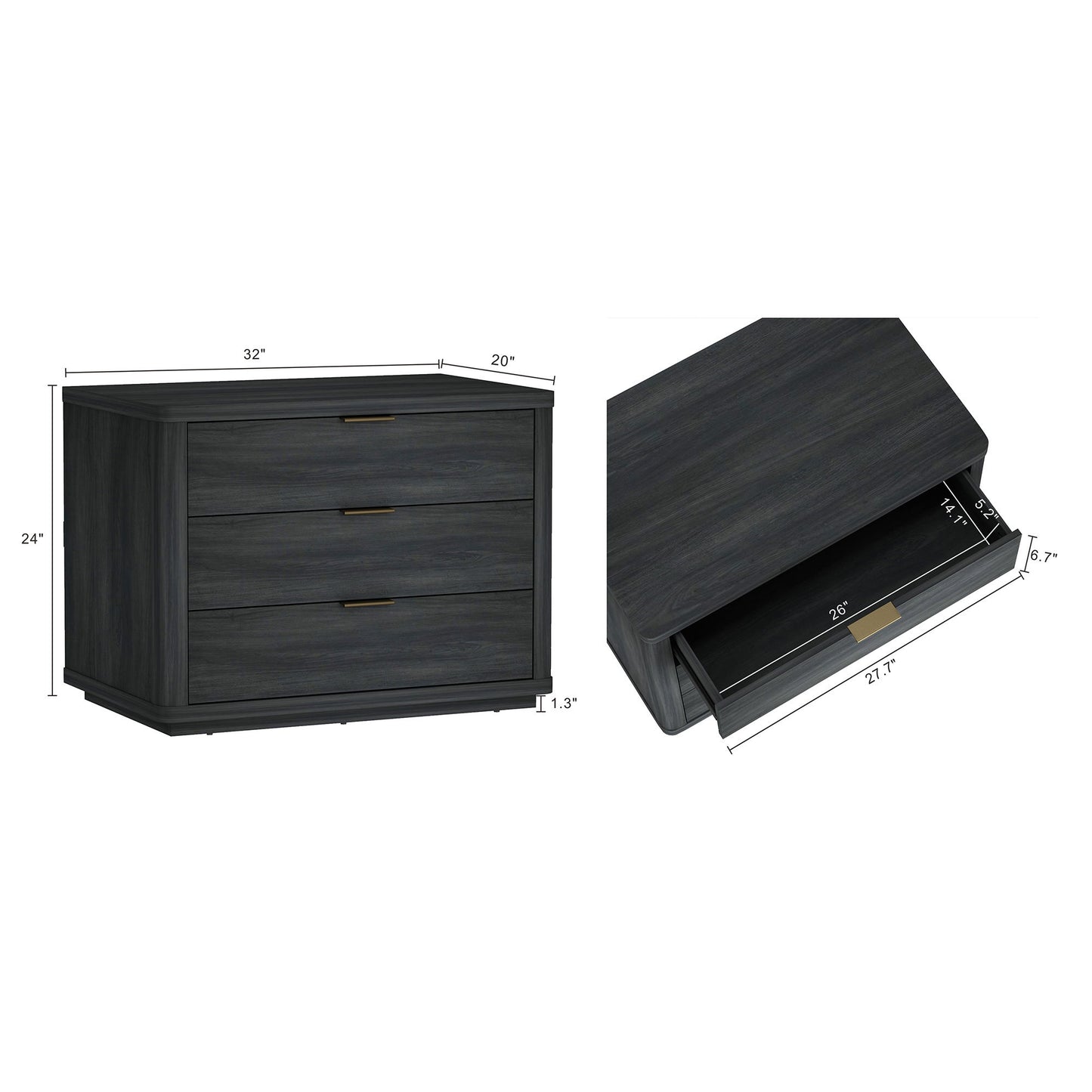 Evelyn - Nightstand - The Sleep Loft - Online Mattress Showroom NYC
