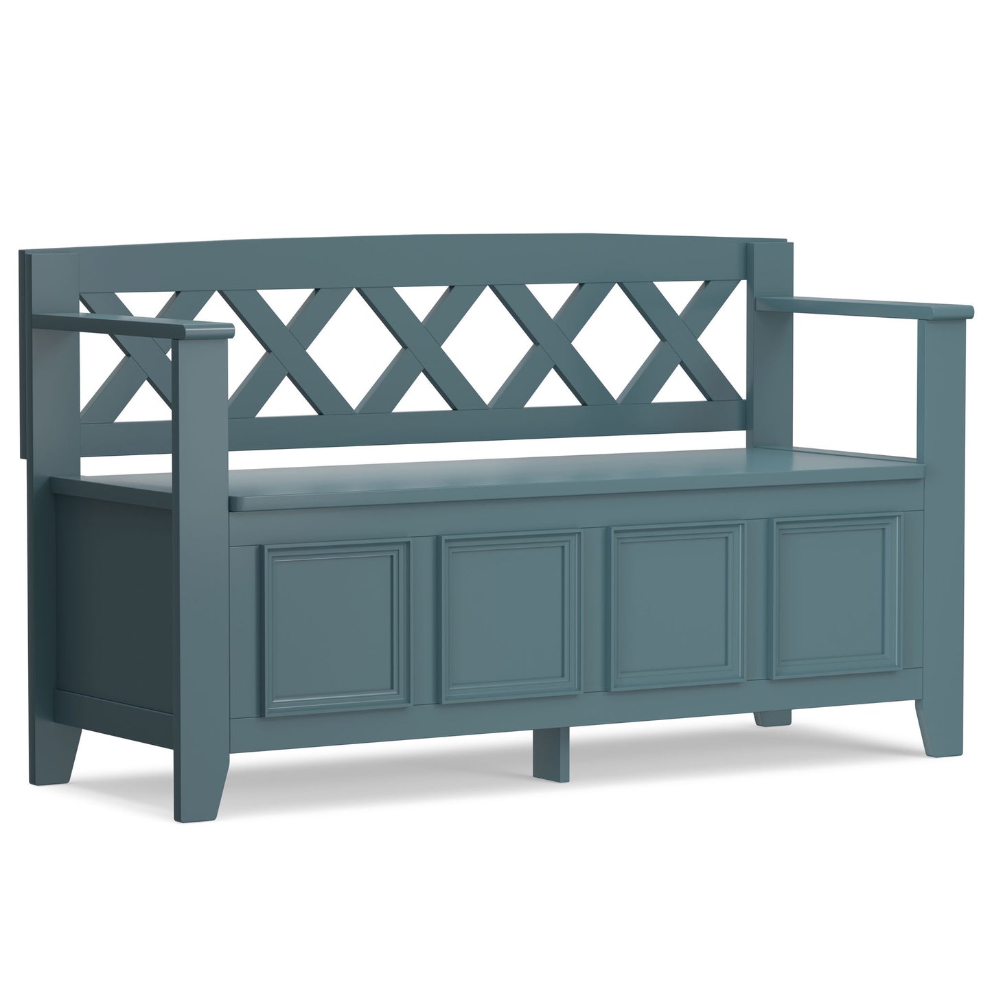Amherst - Compact Entryway Storage Bench - The Sleep Loft - Online Mattress Showroom NYC