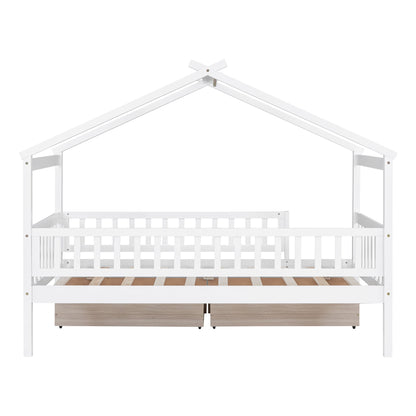 House Bed With 2 Drawers - The Sleep Loft - Online Mattress Showroom NYC