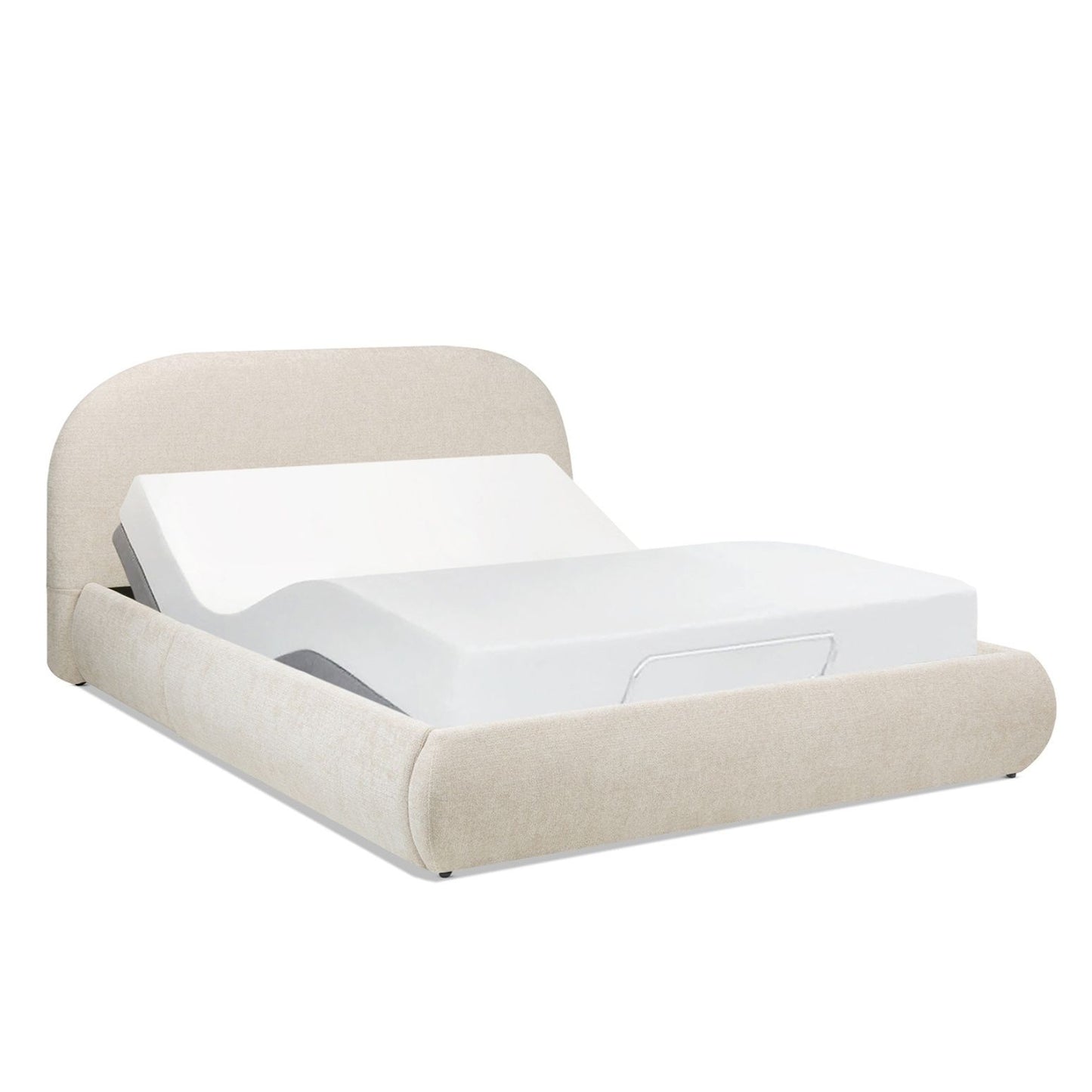 Archie Puffy Grounded - Upholstered Platform Bed - The Sleep Loft - Online Mattress Showroom NYC