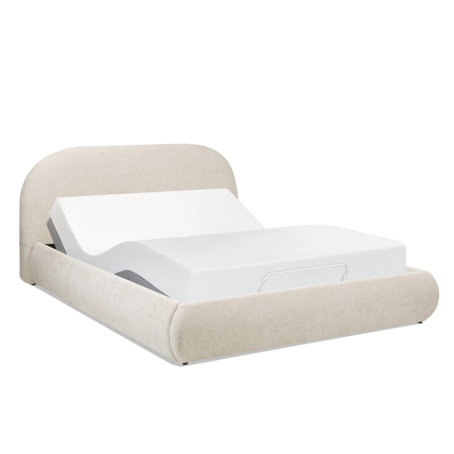 Archie Puffy Grounded - Upholstered Platform Bed - The Sleep Loft - Online Mattress Showroom NYC