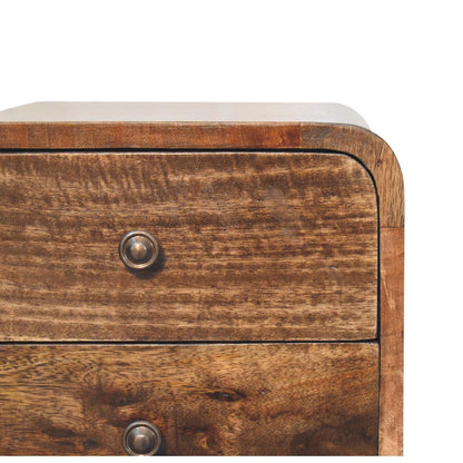 Curved Nightstand - The Sleep Loft - Online Mattress Showroom NYC