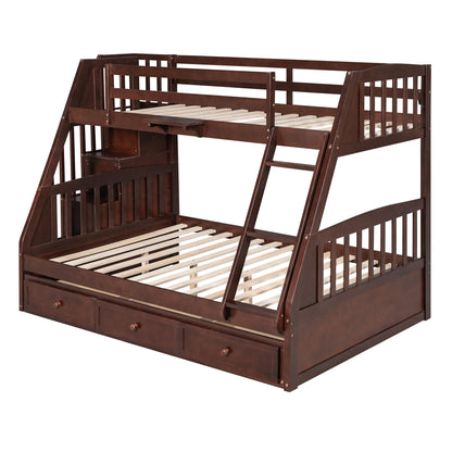 Bunk Bed With Drawers, Ladder And Storage Staircase - The Sleep Loft - Online Mattress Showroom NYC