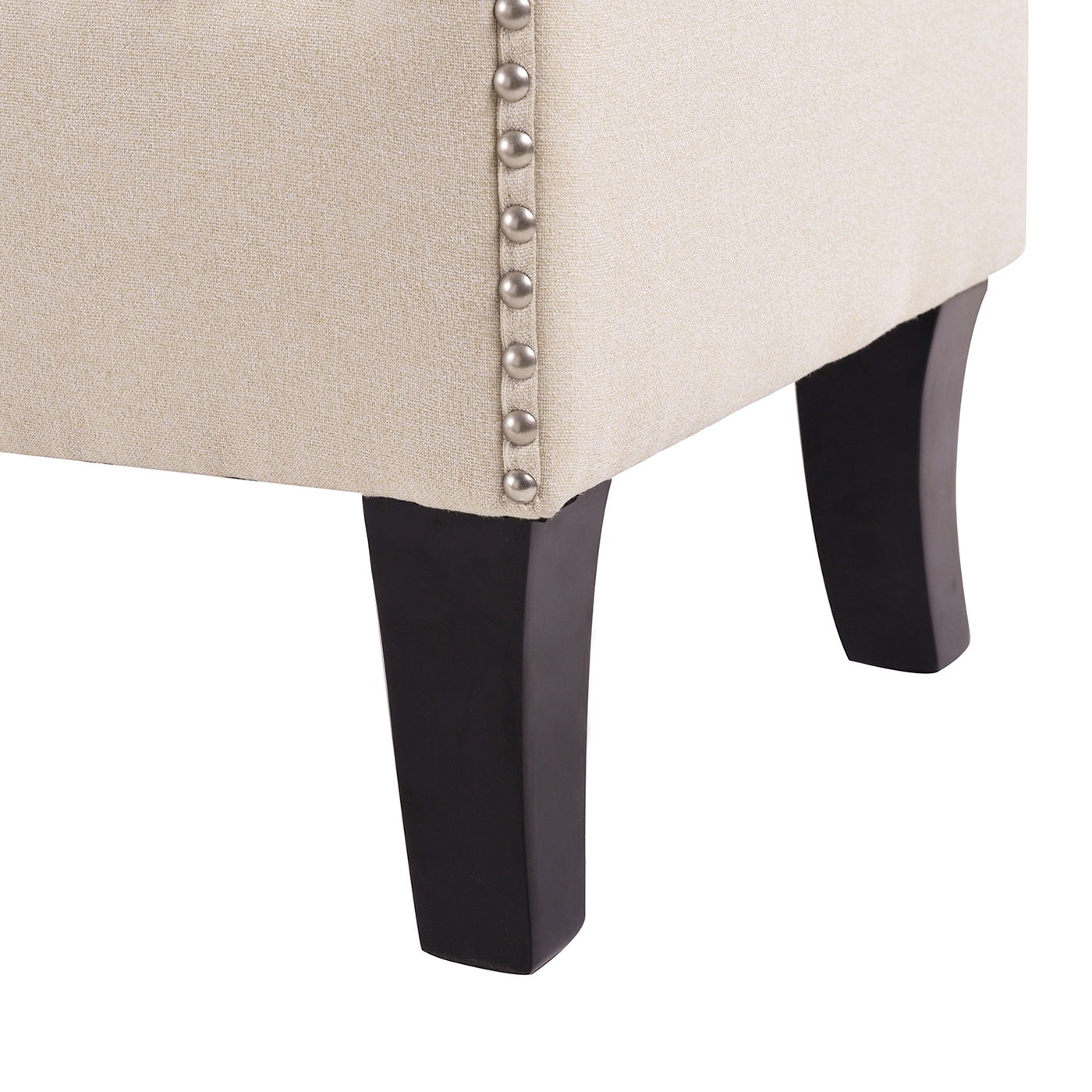 Kathy - Roll Arm Entryway Accent Bench - Sky Neutral Beige - The Sleep Loft - Online Mattress Showroom NYC