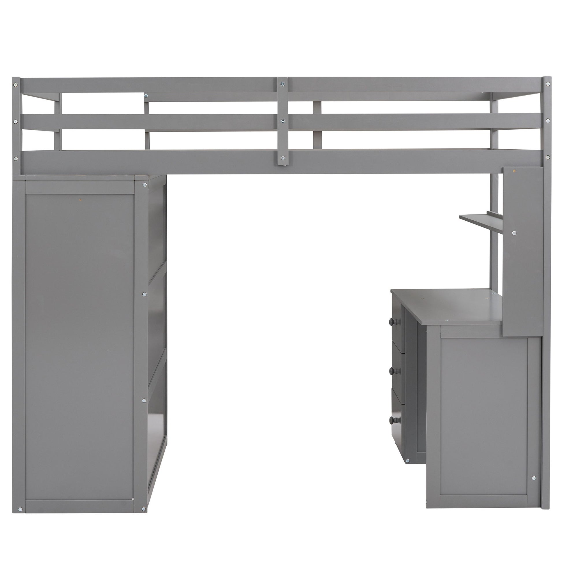 Loft Bed With Drawers, Desk, And Wardrobe - The Sleep Loft - Online Mattress Showroom NYC