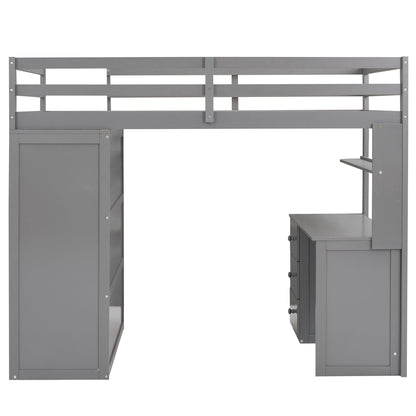 Loft Bed With Drawers, Desk, And Wardrobe - The Sleep Loft - Online Mattress Showroom NYC