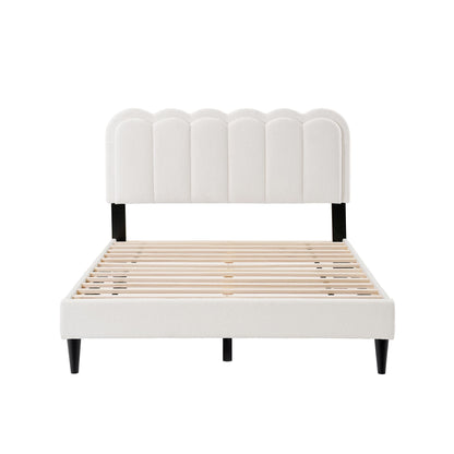 Lambswool Petal Headboard Bed Frame - The Sleep Loft - Online Mattress Showroom NYC