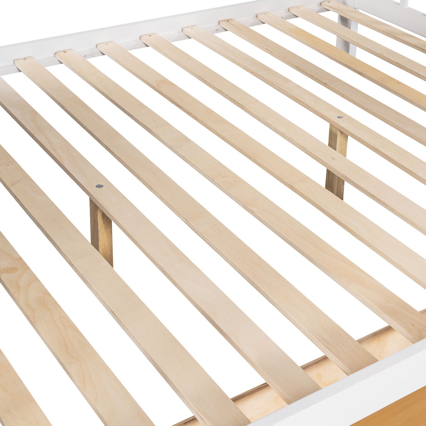 Solid L Shaped Bunk Bed With 3 Drawers, Ladder And Staircase - The Sleep Loft - Online Mattress Showroom NYC