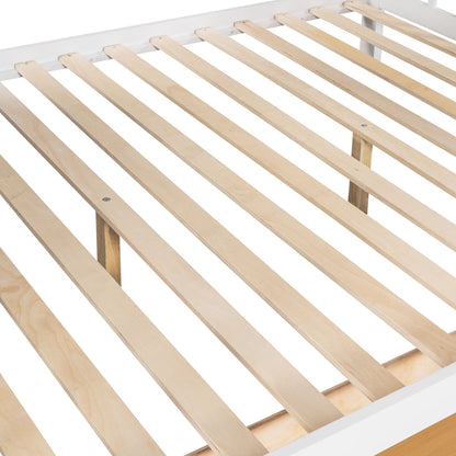 Solid L Shaped Bunk Bed With 3 Drawers, Ladder And Staircase - The Sleep Loft - Online Mattress Showroom NYC