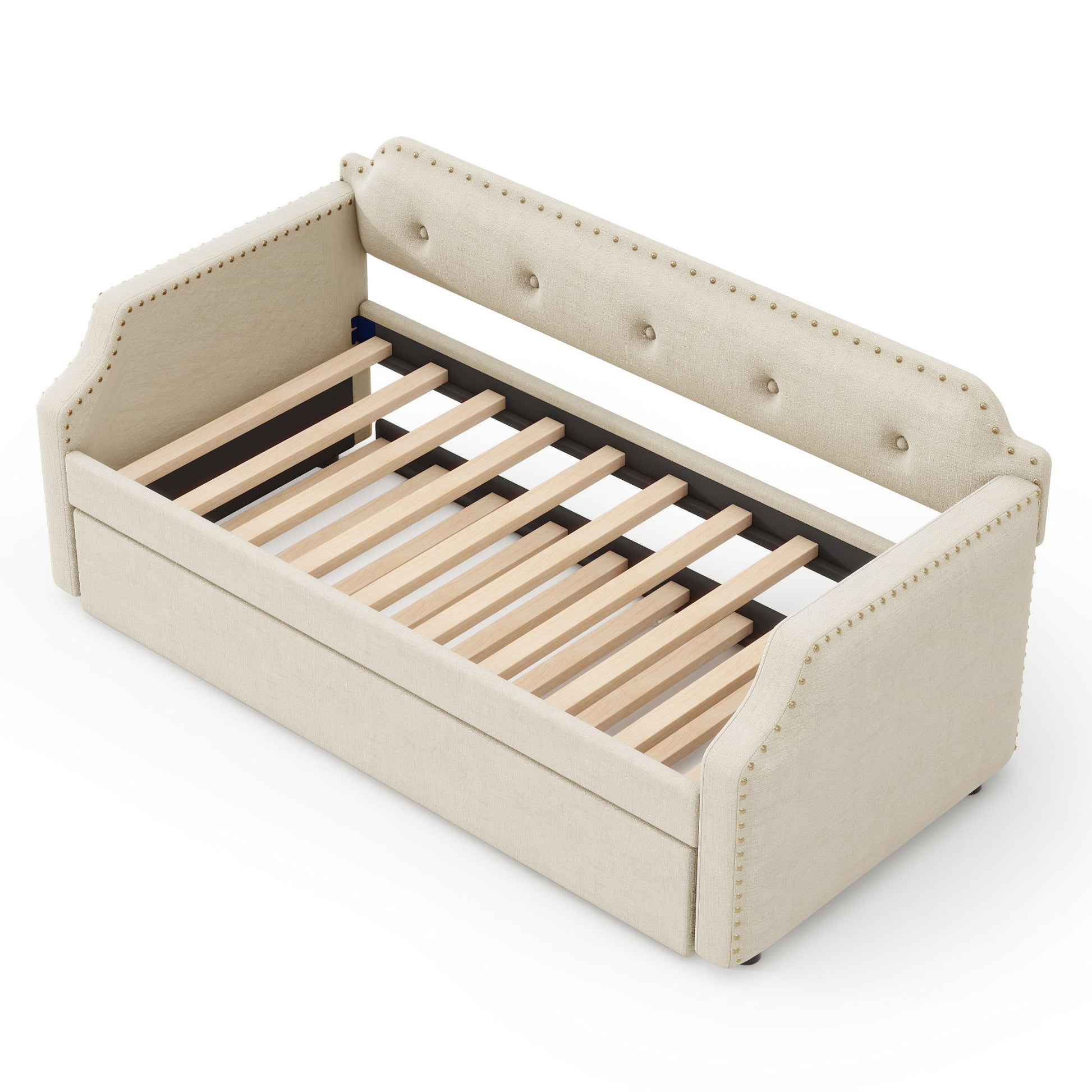 Upholstered Daybed With Trundle - The Sleep Loft - Online Mattress Showroom NYC